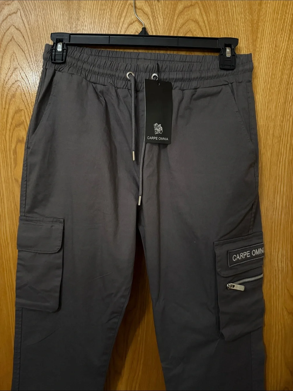 Men's Dark Gray Cargo Joggers